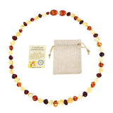 Natural Amber Beads Necklace Genuine Baltic Amber Stone Baby Necklace Gift
