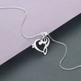 Luxury Gold Heart Pendant Necklace Women Link Chain Women Party Jewelry