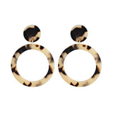 Luxury silver drop earrings for women with geometric acrylic design for wedding jewelry