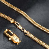 Smooth 18K yellow gold plated snake chain necklace for women with geometric pattern, ideal for parties and anniversaries.