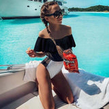 One Shoulder Summer Lace Monokini Beachwear Women Swimwear